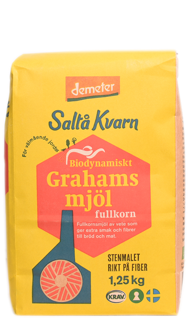 Saltå Kvarn Grahamsmel 1,25 kg. Økologisk